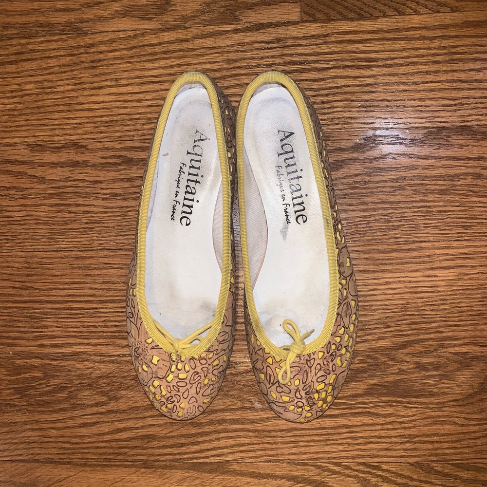 French sole New York ballet flat printed size 6.5